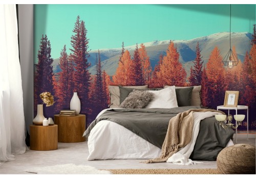 Wallpaper autumn trees forest landscape 2