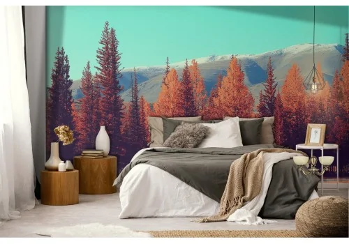 Wallpaper autumn trees forest landscape 2