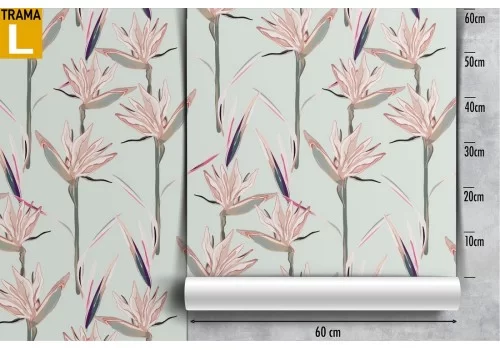 Carta da parati foglie natura vintage, e adesivi murali 2