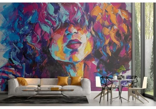 Wallpaper portrait painted woman picture