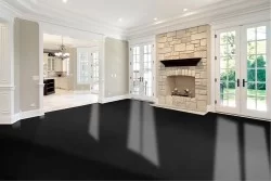 Industrial black walkable wallpaper surface