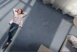 Carta da Parati superficie cemento industrial blu