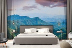 Green mountains sky landscape nature wallpaper