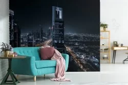 Metropolis skyscrapers city photography wallpaper