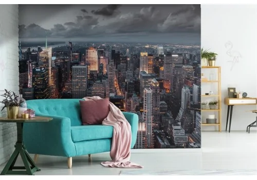 Carta da Parati New York paesaggio città grattacieli