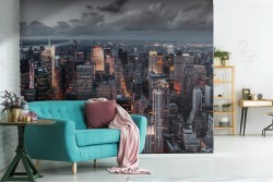 Carta da Parati New York paesaggio città grattacieli