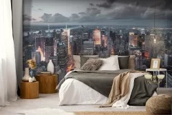 Carta da Parati New York paesaggio città grattacieli