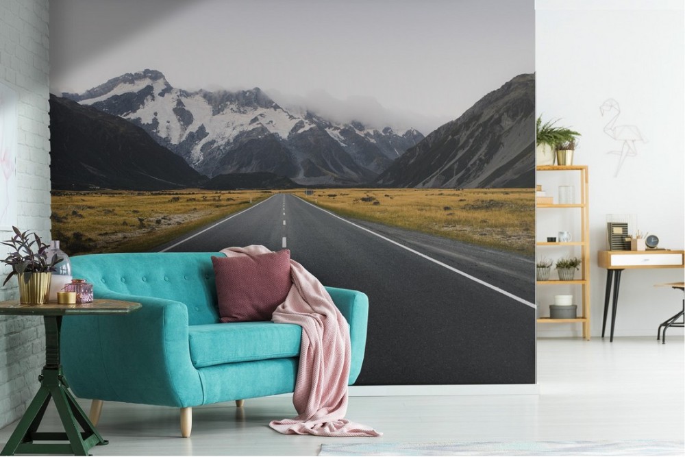 Wallpaper landscape mountain road