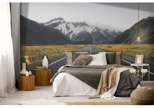 Carta da Parati paesaggio strada di montagna 2