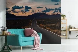 Wallpaper road between the mountains landscape photo