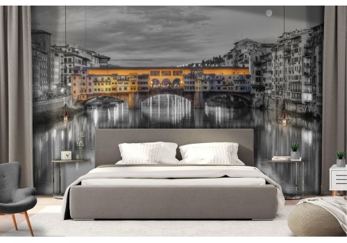Carta da Parati ponte vecchio Firenze foto paesaggio 2