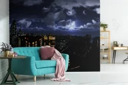 Wallpaper landscape city metropolis night