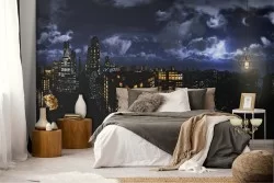 Wallpaper landscape city metropolis night