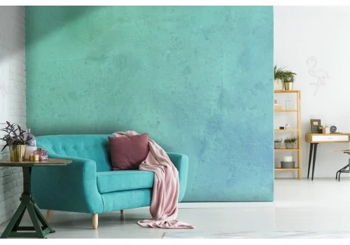 Aqua green industrial surface concrete wallpaper