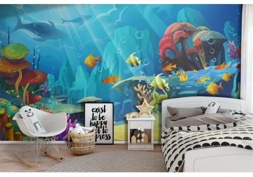 Ocean Sea Animals Wallpaper for Children