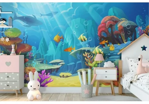 Ocean Sea Animals Children's Wallpaper 2