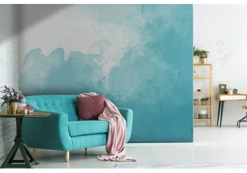 Modern abstract wallpaper in blue color