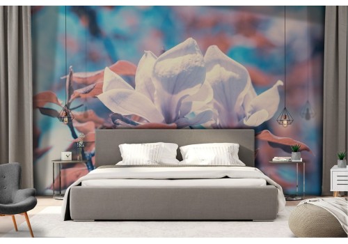 Wallpaper photograph white flower tree 2