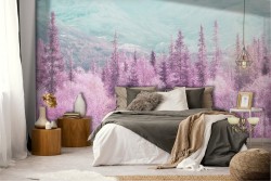 Wallpaper landscape pink trees nature photography