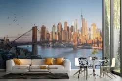 Brooklyn Bridge City Landscape Wallpaper