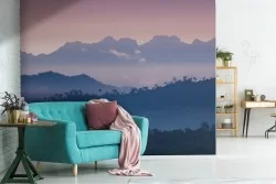 Forest on the mountains landscape nature wallpaper