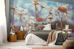 Carta da Parati margherite fiori natura