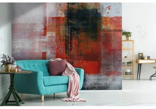 Abstract painted modern art wallpaper