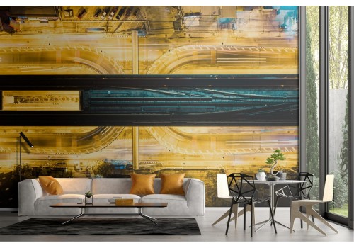 Carta da Parati panoramica autostrada città metropoli