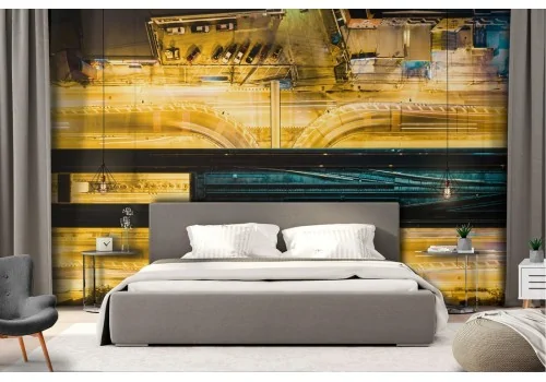 Carta da Parati panoramica autostrada città metropoli 2