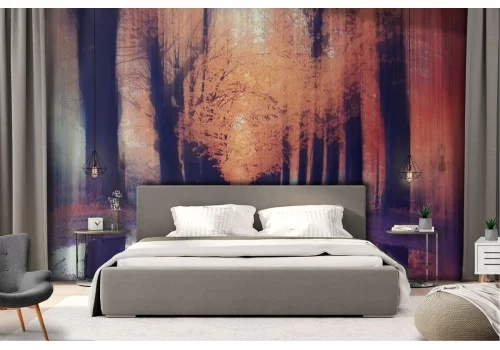 Carta da Parati viale alberato paesaggio natura 2