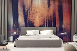 Carta da Parati viale alberato paesaggio natura