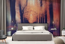 Wallpaper tree-lined avenue nature landscape