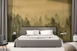 Carta da Parati paesaggio alberi foresta natura