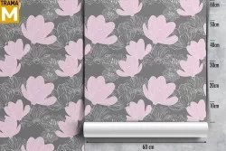 Pink flowers nature modern abstract wallpaper