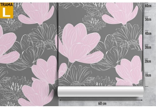 Wallpaper Design and Styles Abstract Flora and Fauna Flowers Modern Nature 2