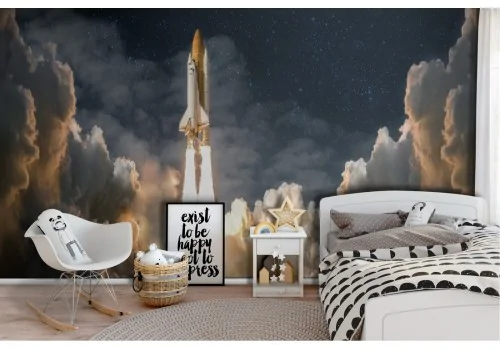 Rocket Wallpaper photography children's room