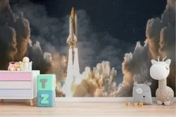 Carta da Parati Razzi aerei mongolfiere