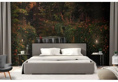 Waterfall river wallpaper in the forest landscape 2