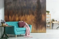 Carta da Parati fiume nel bosco paesaggio natura