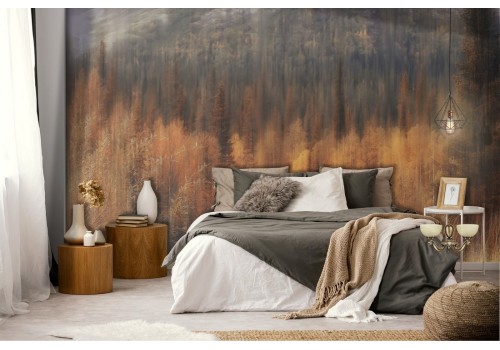 Carta da Parati fiume nel bosco paesaggio natura 2