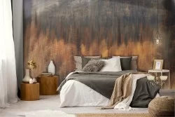 Carta da Parati fiume nel bosco paesaggio natura