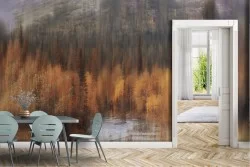 Carta da Parati Fiumi Cascate Laghi Foreste e Alberi