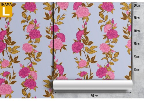 Wallpaper Design and Styles Flora and Fauna Flowers Nature Vintage 2
