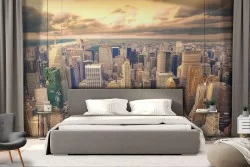 Carta da Parati New York città paesaggio panoramica