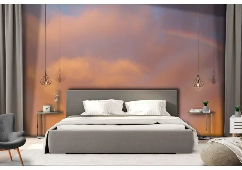 Wallpaper sky with rainbow dawn sunset 2