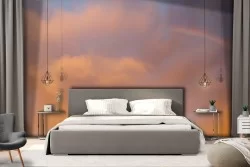 Wallpaper sky with rainbow dawn sunset