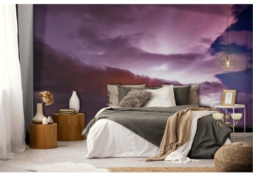 Carta da Parati paesaggio cielo in tempesta fulmini 2