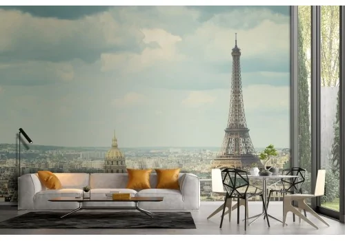 Carta da Parati Parigi città paesaggio