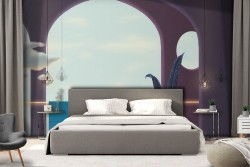 Vintage Wallpaper Paintings and Watercolors