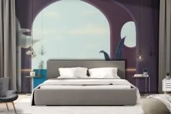 Carta da Parati Dipinti e Acquerelli Vintage